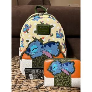 Loungefly Disney Lilo & Stitch Spam Musubi Stitch Mini Backpack Wallet